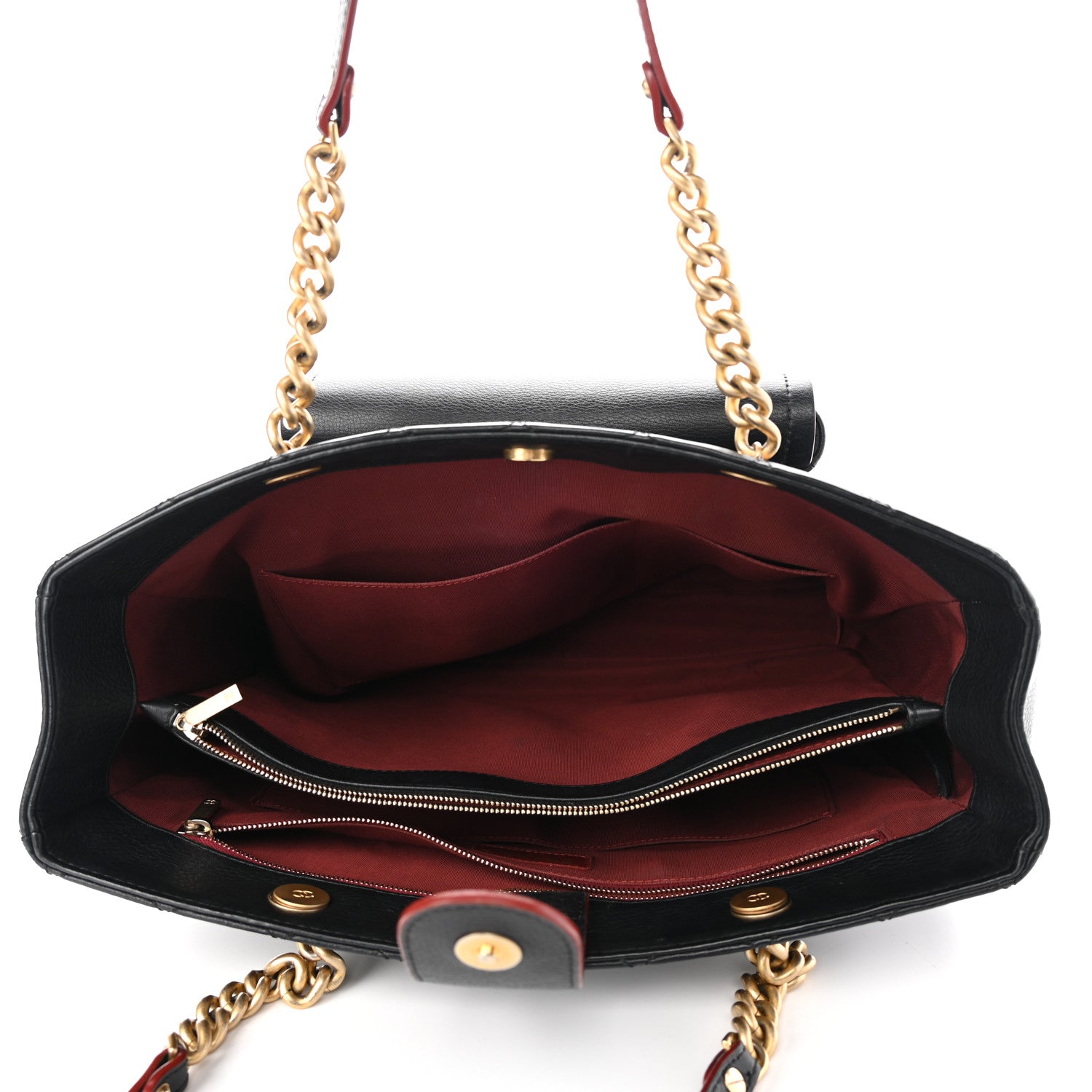 Chanel Calfskin Stitched Archi Chic Large Tote Black 5 of 10