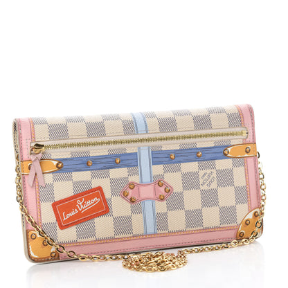 Louis Vuitton Damier Azur Summer Trunks Pochette Weekend 3 of 12