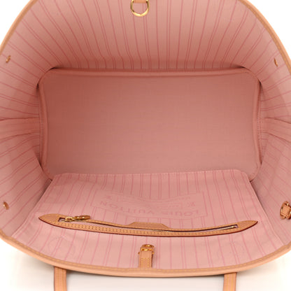 Louis Vuitton Damier Azur Neo Neverfull MM Rose Ballerine 6 of 13