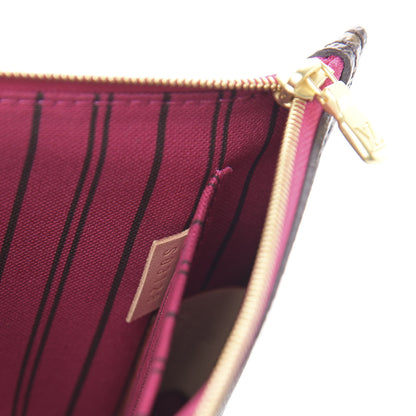 Louis Vuitton Monogram Neverfull MM GM Pochette Pivoine 8 of 10