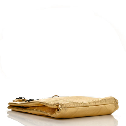 Prada Metallic Nappa Crossbody Gold 4 of 11