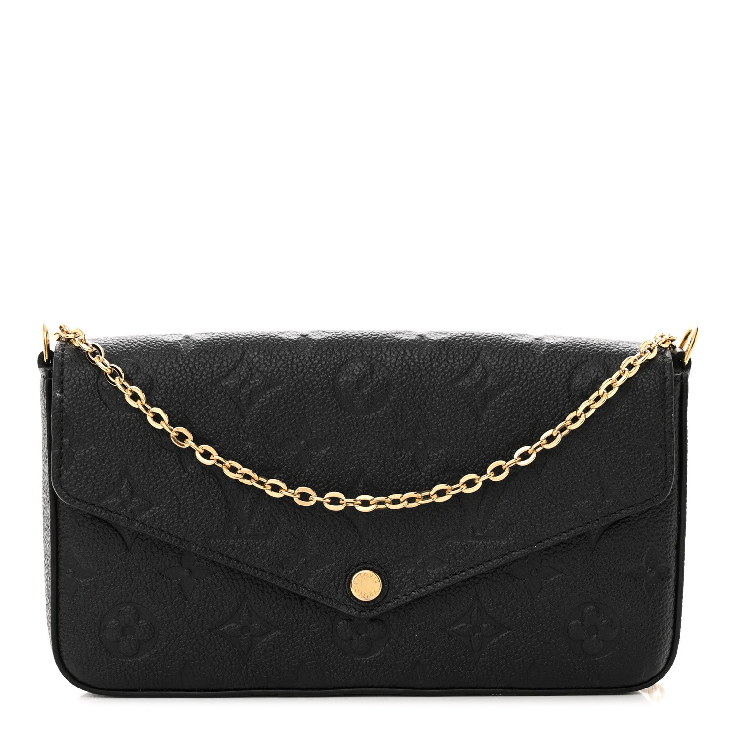 Louis Vuitton Empreinte Pochette Felicie Chain Wallet Black 1 of 14