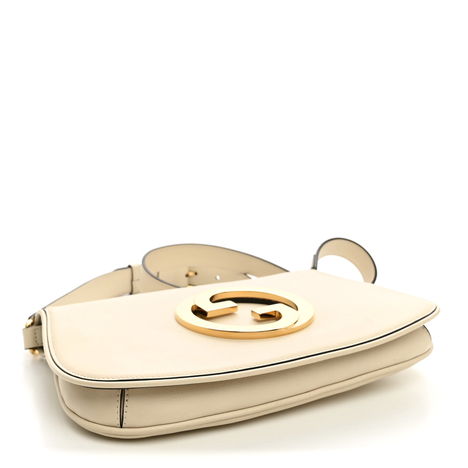 Gucci Roxy Calfskin Blondie Chain Shoulder Flap Bag Mystic White 4 of 11