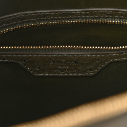Louis Vuitton Ostrich Alma GM Olive 6 of 14