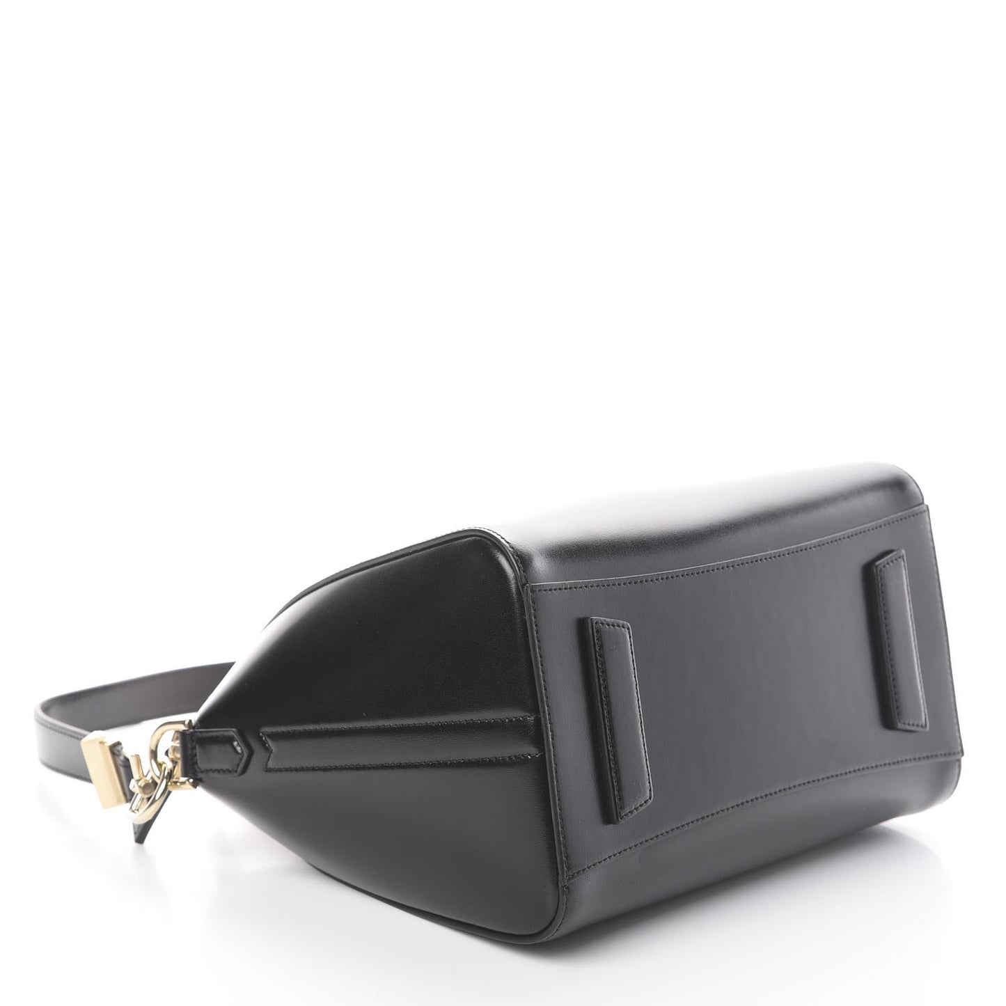 Shiny Lord Calfskin Small Antigona Black