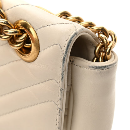 Gucci Calfskin Matelasse Small GG Marmont Shoulder Bag White 12 of 16