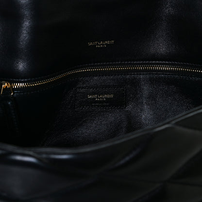 Saint Laurent Lambskin Quilted Sade Puffer Envelope Clutch Black 8 of 11