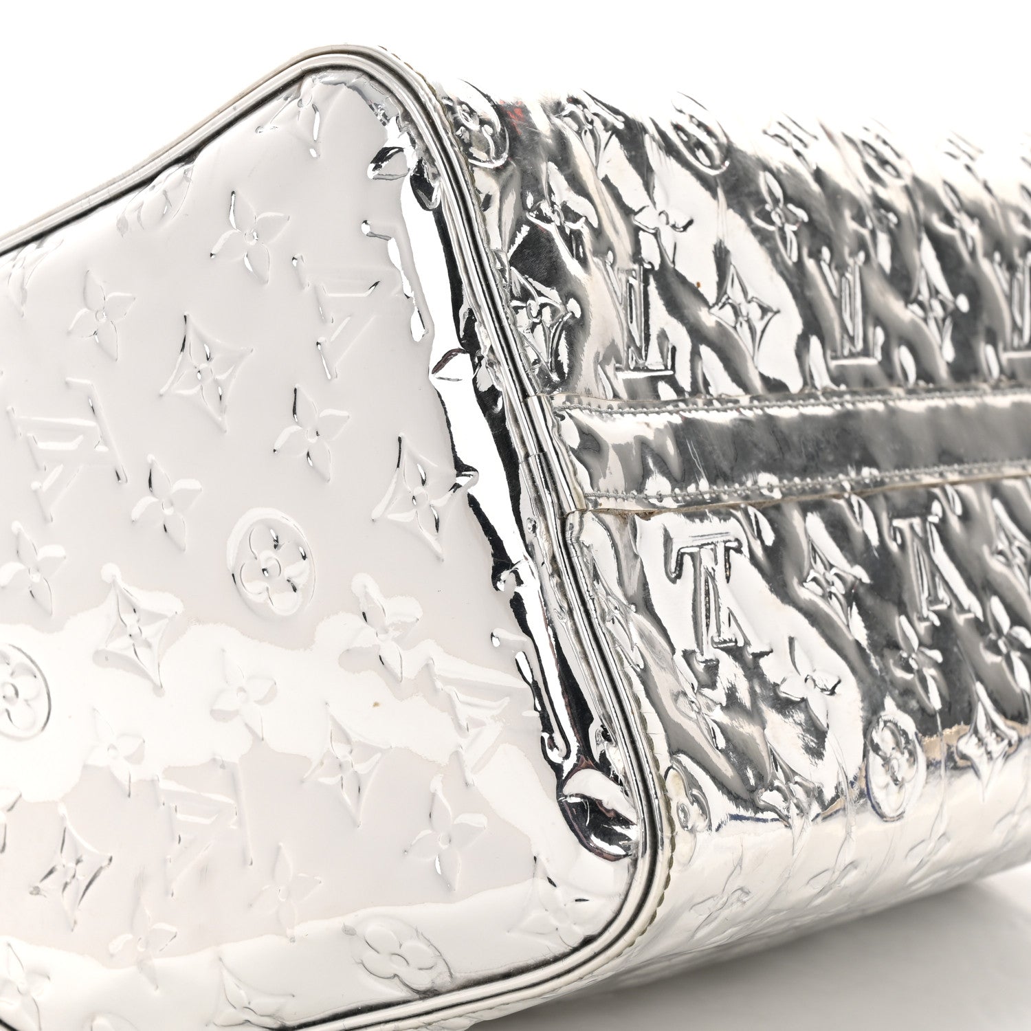 Louis Vuitton Monogram Miroir Speedy 35 Silver 9 of 19