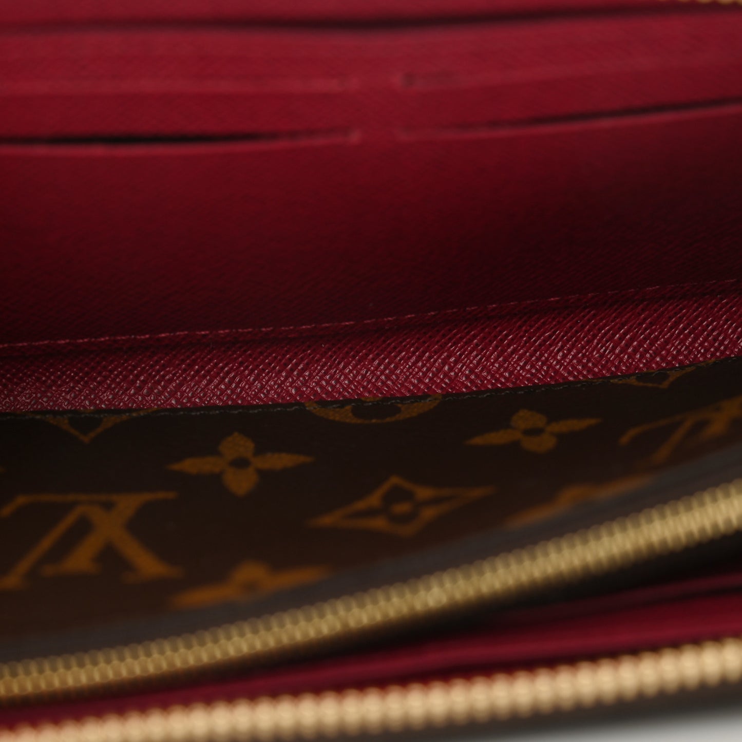Monogram Clemence Wallet Fuchsia