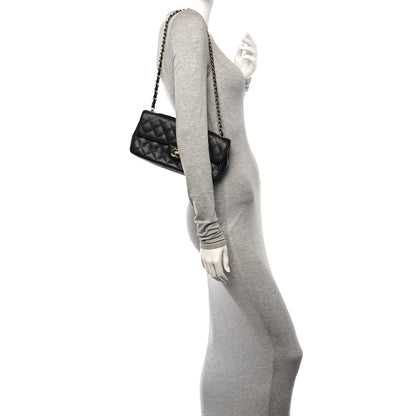 Chanel Caviar Quilted East West Flap Black 2 of 11