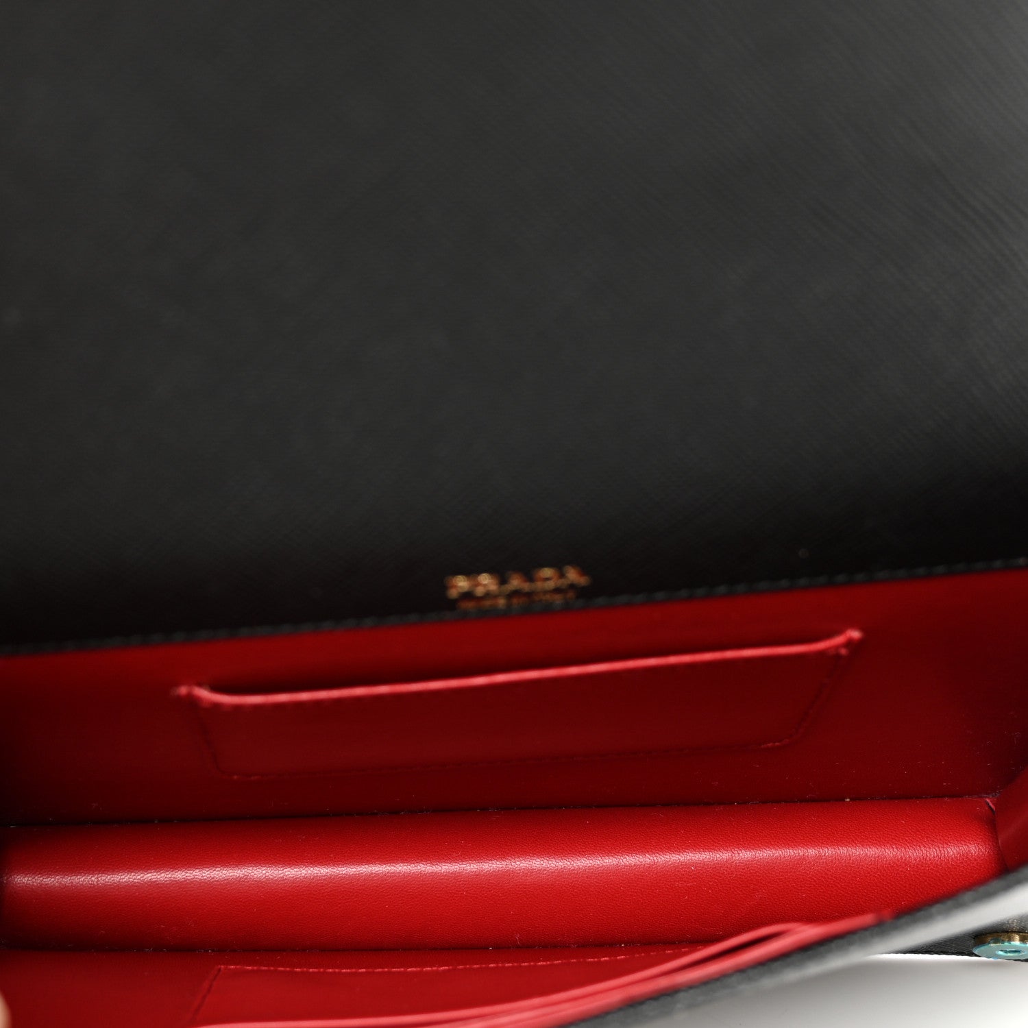 Prada Saffiano Lux Mini Crossbody Bag Black 6 of 9