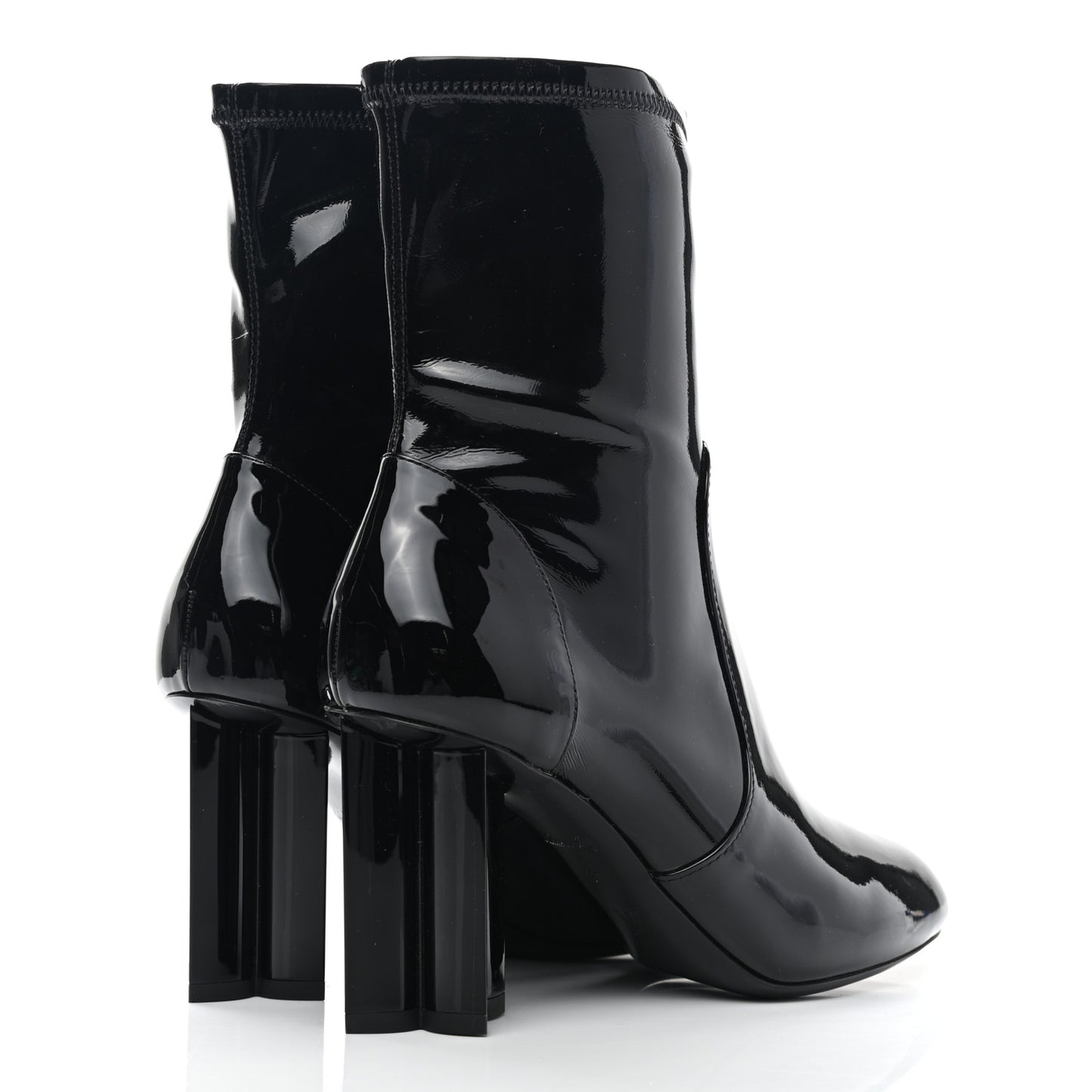 Patent Uniformes Silhouette Ankle Boots 37 Black