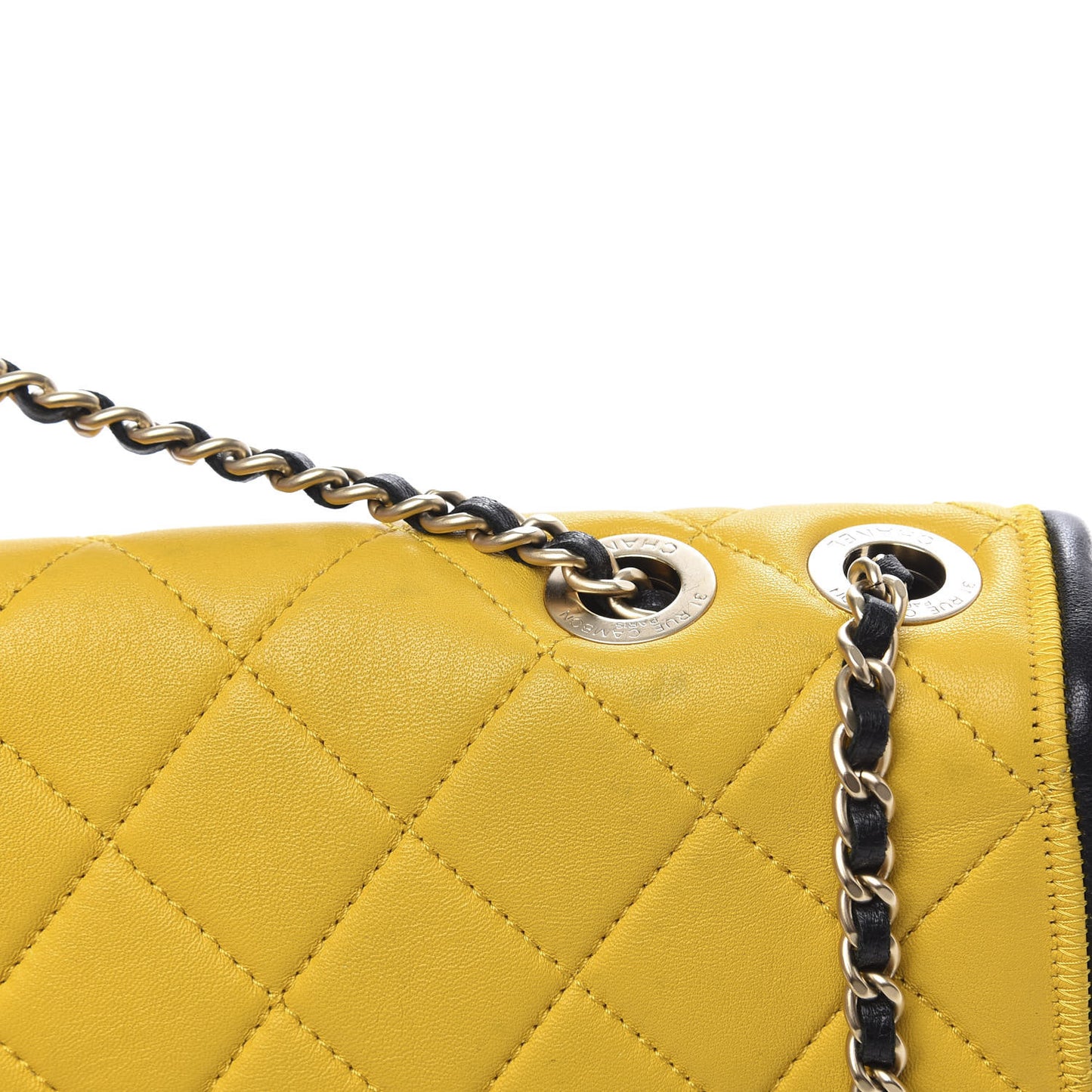 Lambskin Quilted Medium Graphic Flap Multicolor