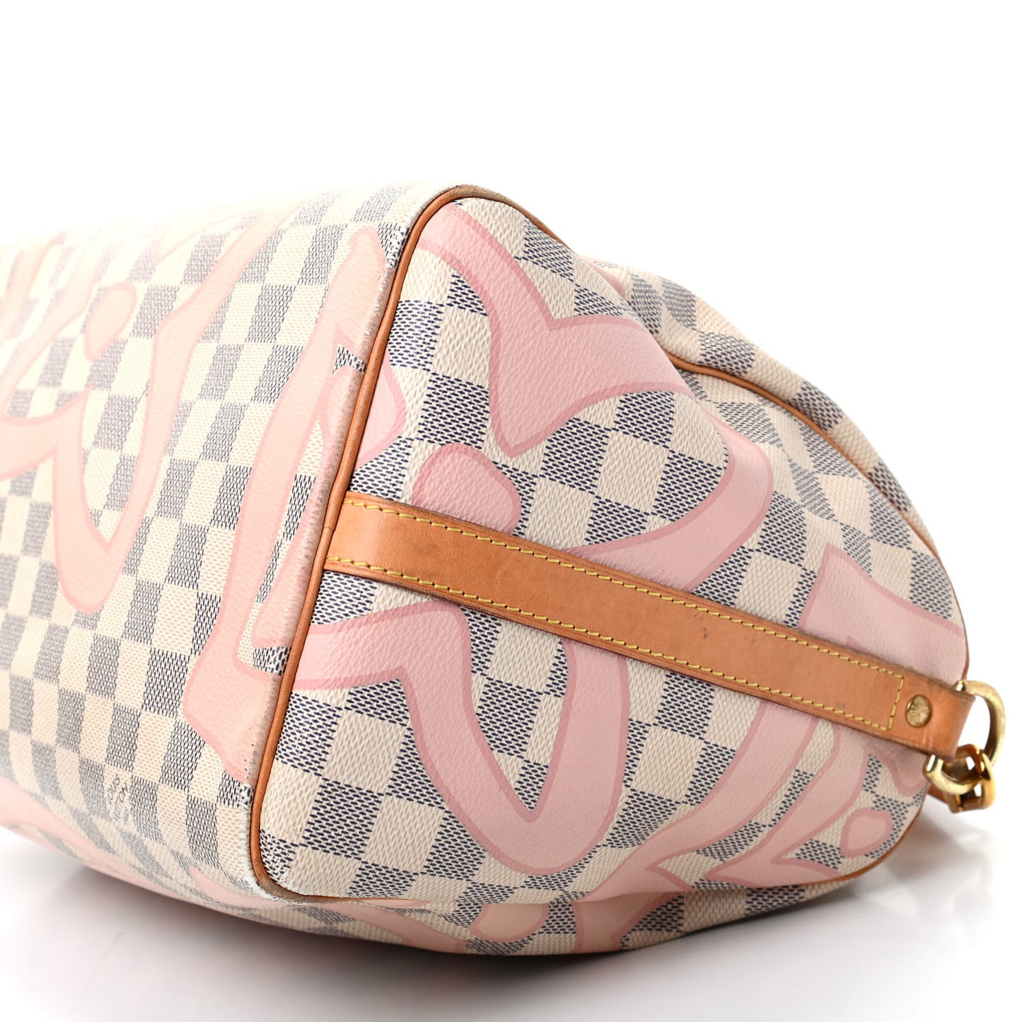 Damier Azur Tahitienne Speedy Bandouliere 30 Rose Ballerine