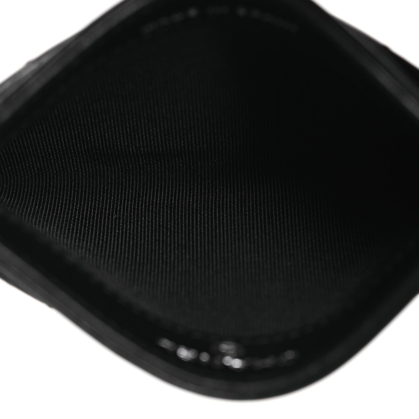 Lambskin Quilted Card Holder So Black