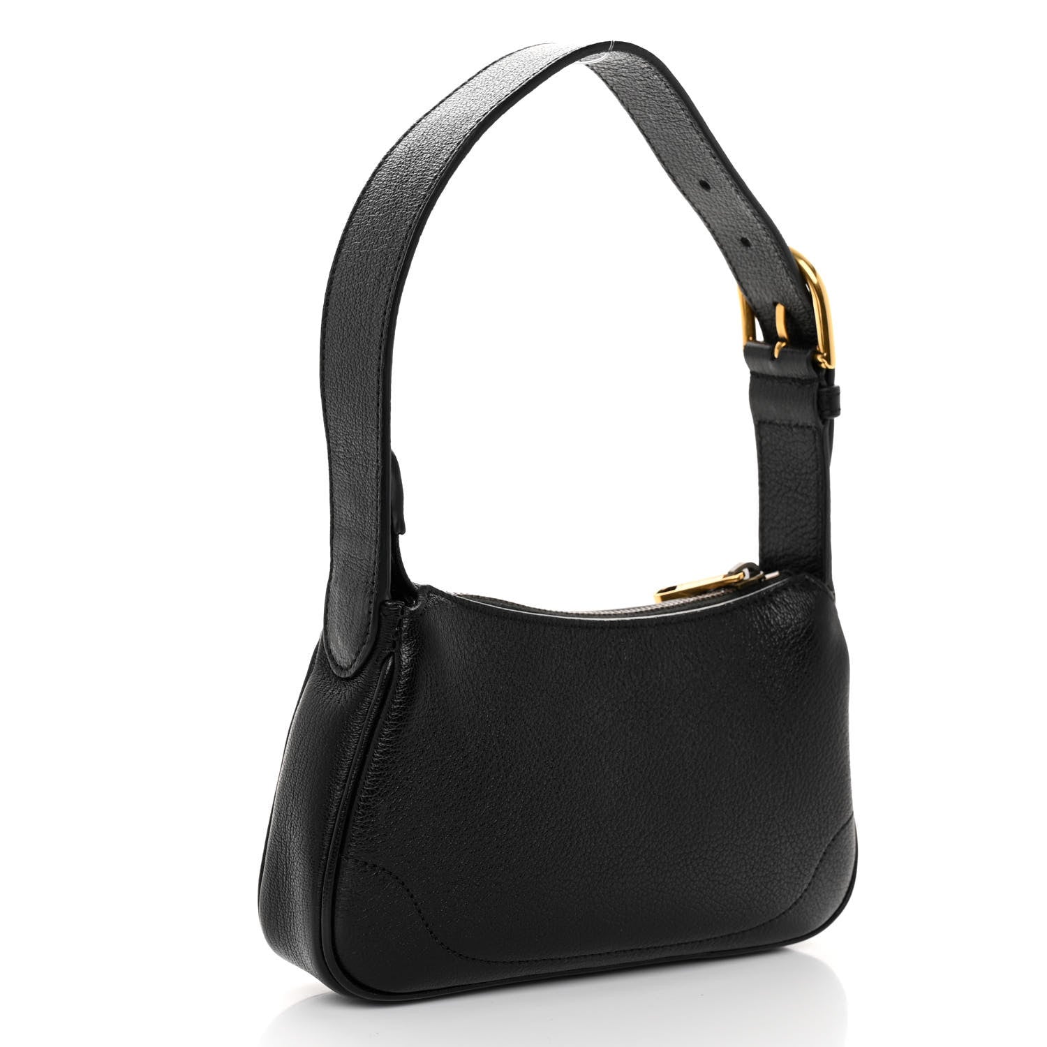 Gucci Goatskin Mini Aphrodite Shoulder Bag Black 3 of 10