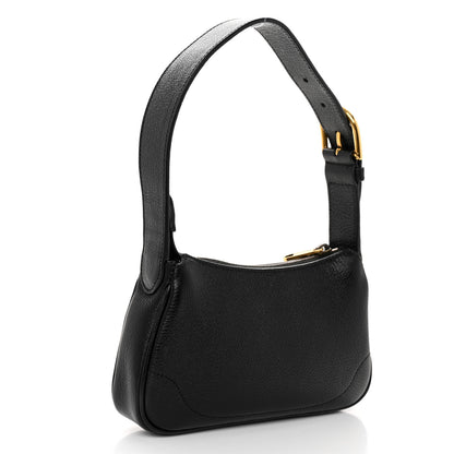 Gucci Goatskin Mini Aphrodite Shoulder Bag Black 3 of 10