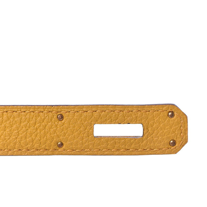 Hermes Togo Kelly Retourne 28 Jaune Ambre 26 of 42