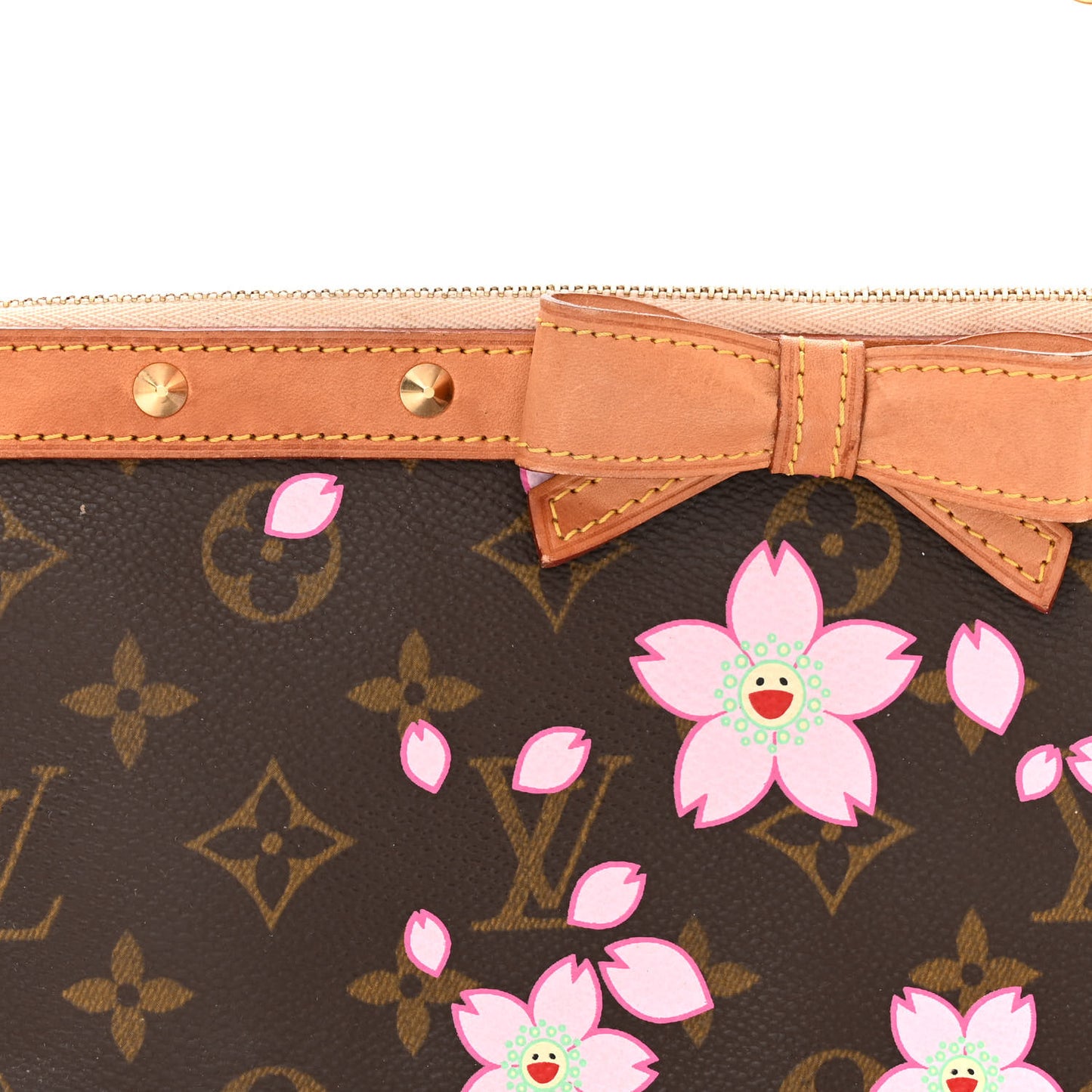 Monogram Cherry Blossom Pochette Accessories Brown