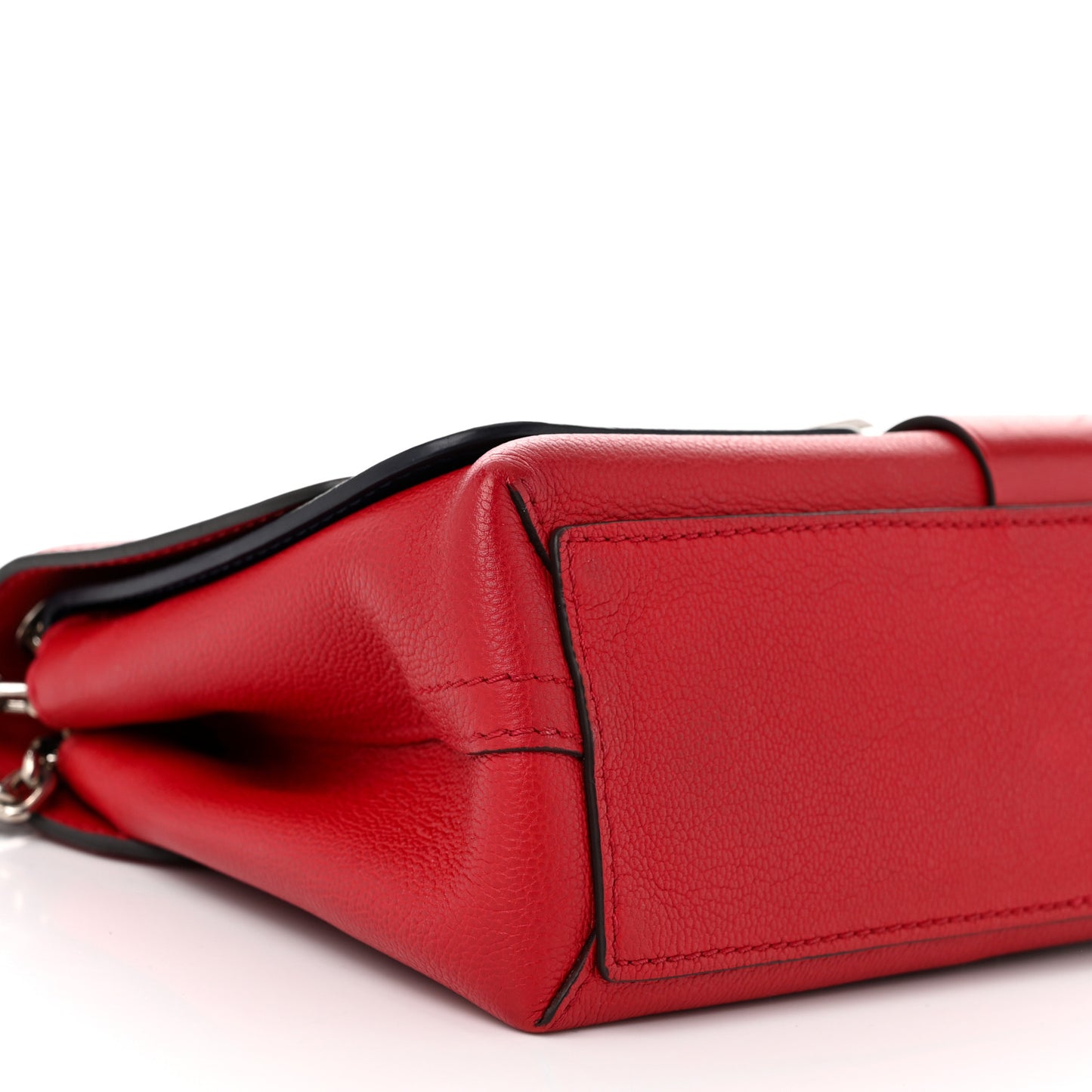 Monogram Cuir Plume Ecume Very Chain Bag Rouge Rubis