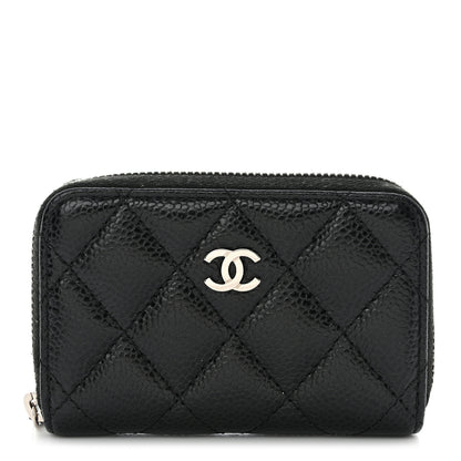 Chanel Caviar Quilted Classic Zipped Coin Purse Black 1 of 9