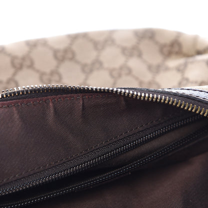 Gucci Monogram Medium Half Moon Hobo Dark Brown 9 of 15