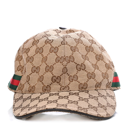 Gucci Monogram Web Baseball Hat M Beige Cocoa 1 of 4