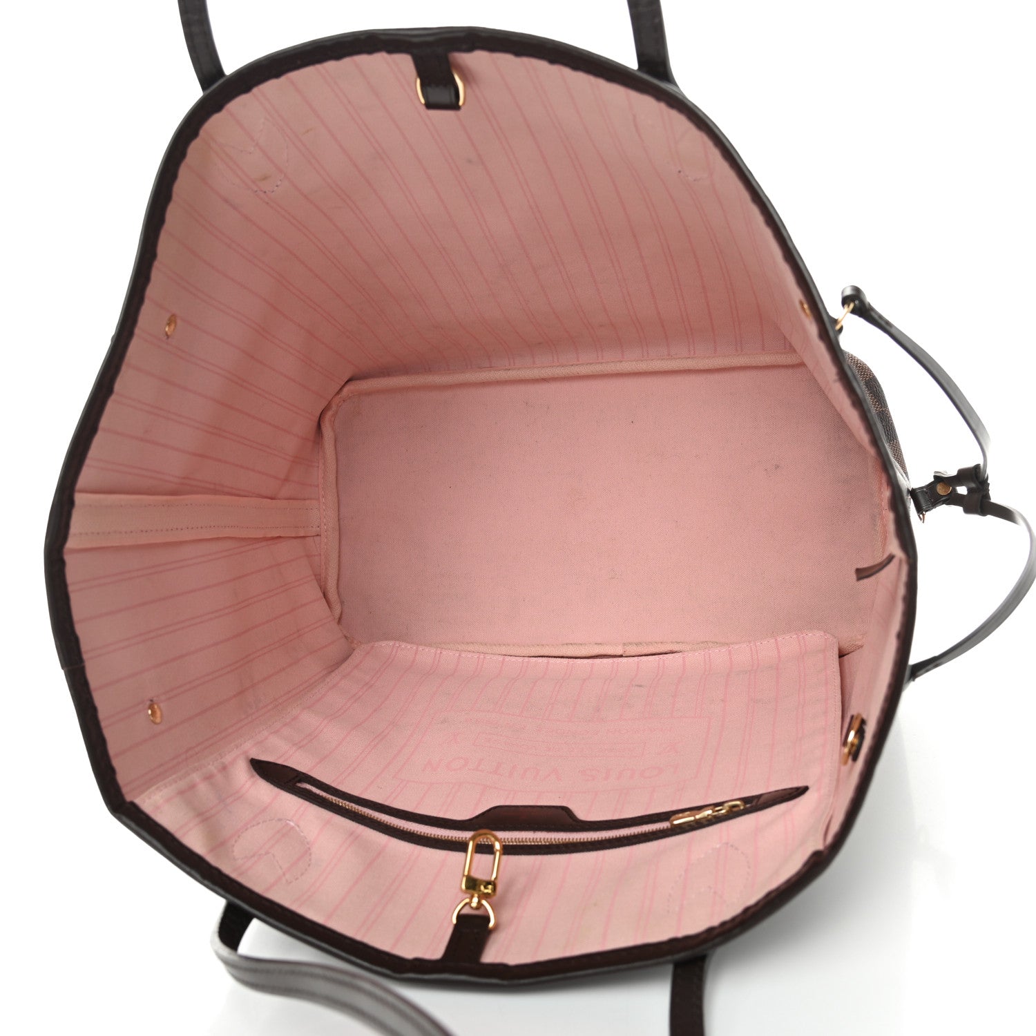 Louis Vuitton Damier Ebene Neo Neverfull MM Rose Ballerine 5 of 12
