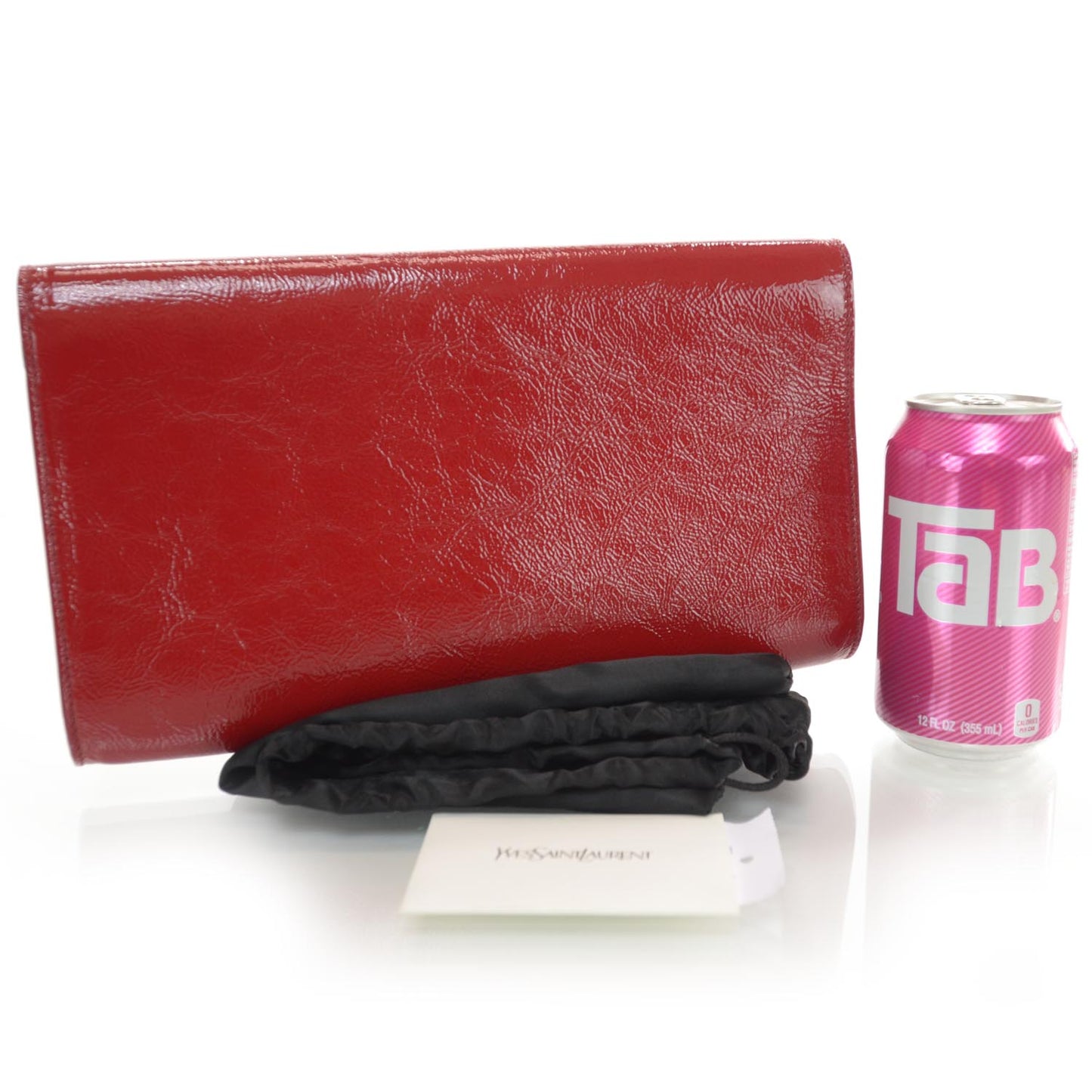 Patent Monogram Large Belle De Jour Clutch Red