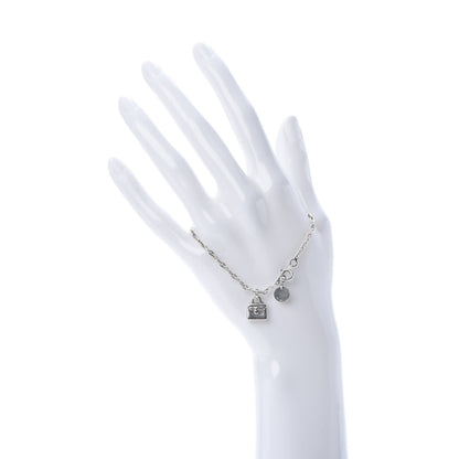 Hermes Sterling Silver Mini Birkin Amulette Bracelet ST 2 of 6