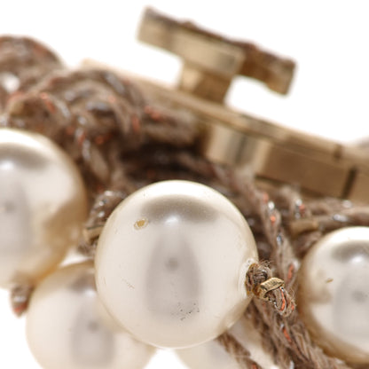 Chanel Pearl Multi Strand Bracelet Gold 5 of 5