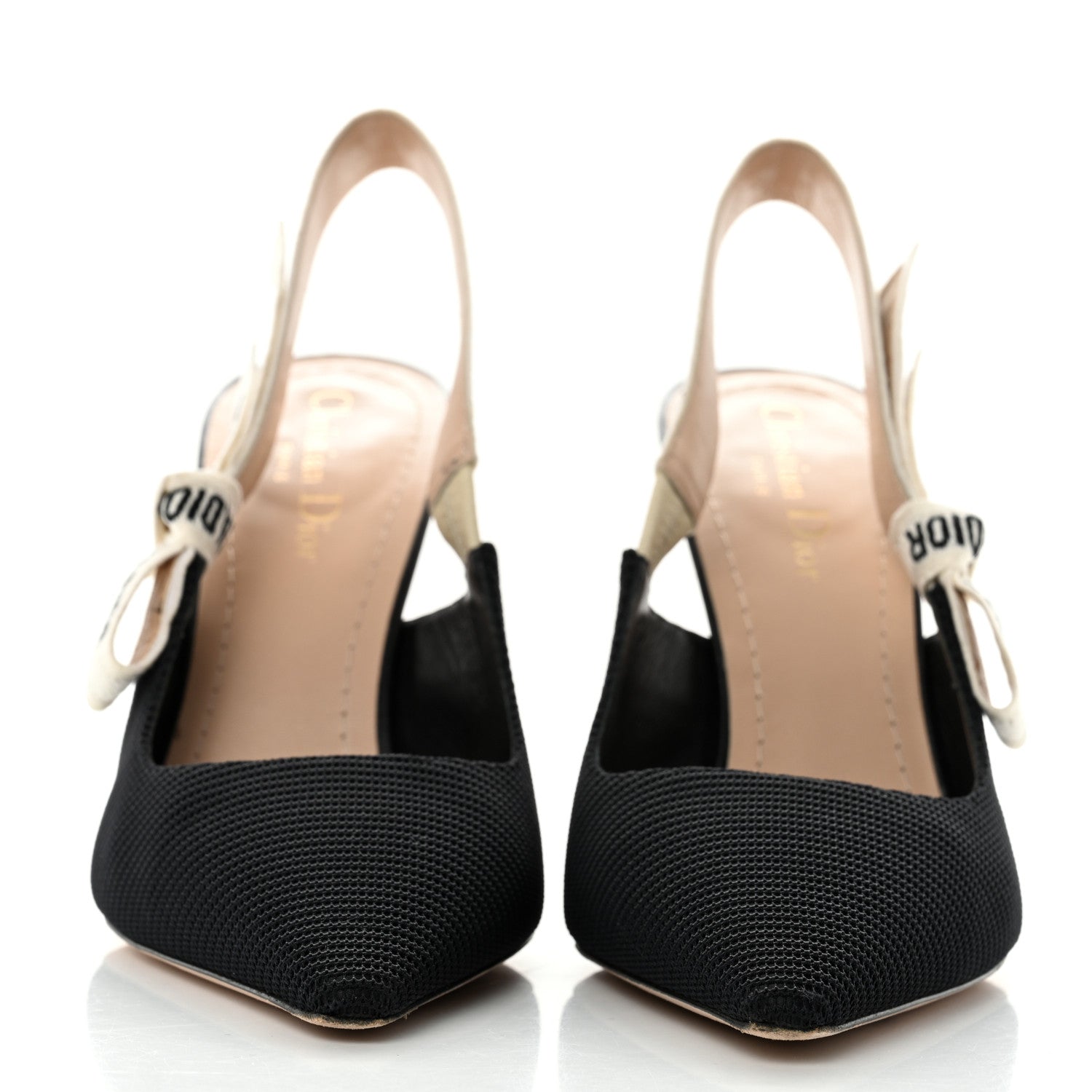 Christian Dior Technical Canvas Ribbon J'Adior Slingback 100mm Pumps 39 Black 3 of 9