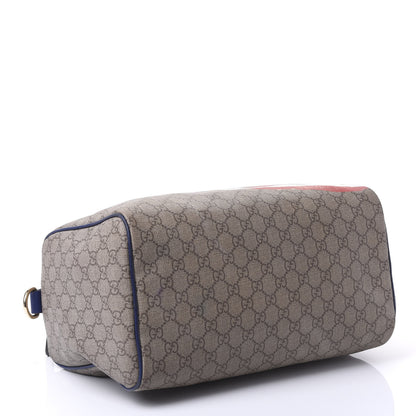 Gucci GG Plus Monogram Medium Boston USA Flag Unicef Duffle Blue 3 of 9
