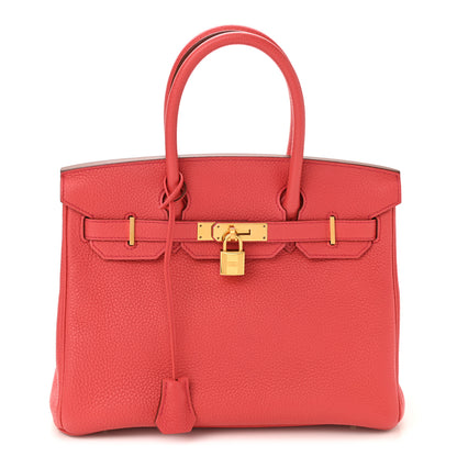Hermes Togo Birkin 30 Rouge Pivoine 1 of 12