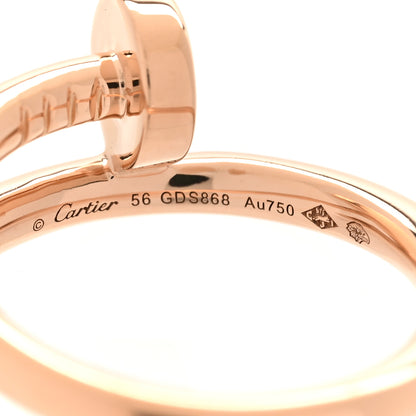 Cartier 18K Pink Gold Juste Un Clou Ring 56 7.5 5 of 6