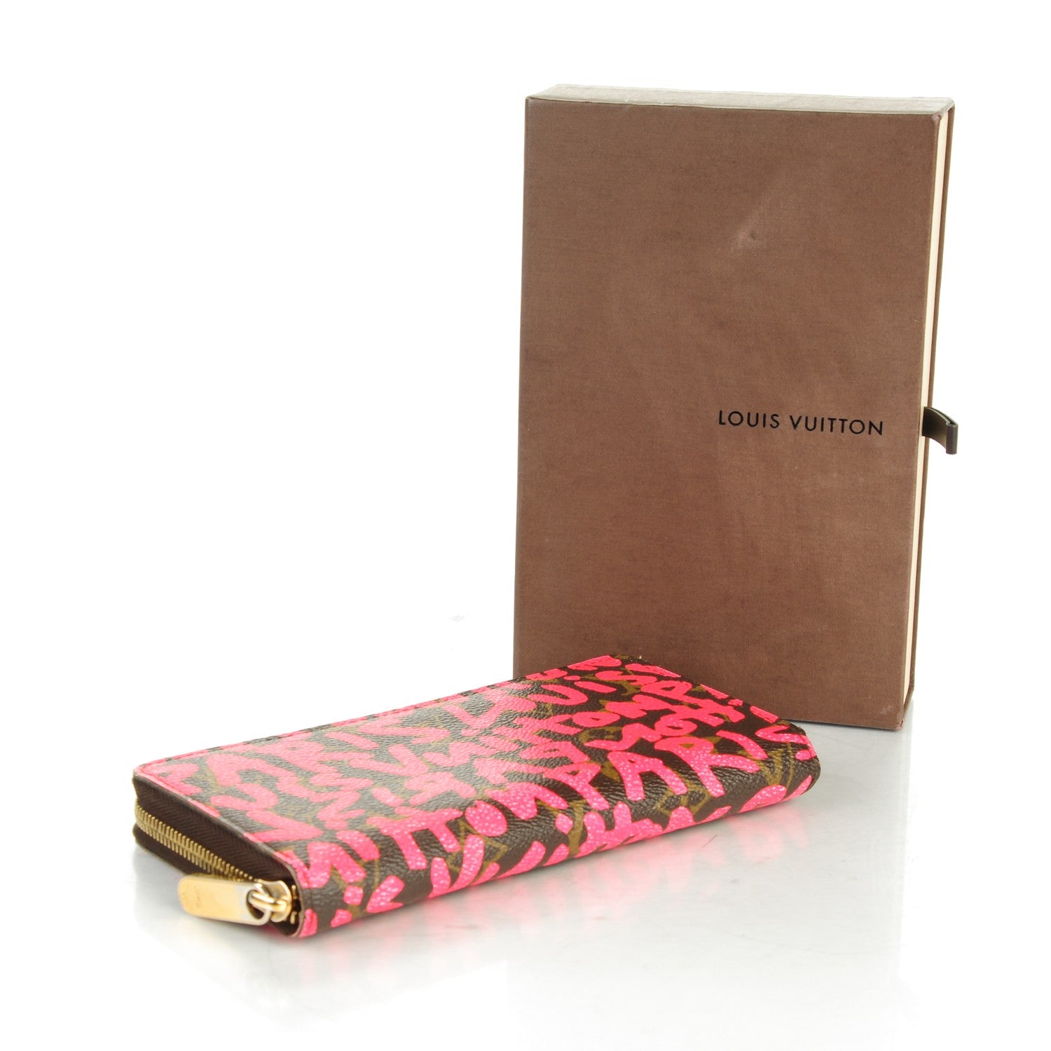 Louis Vuitton Monogram Graffiti Zippy Wallet Fuchsia 4 of 13
