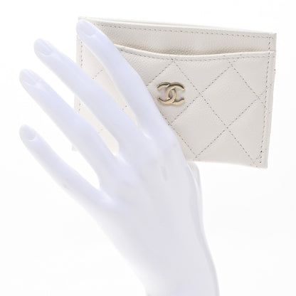 Chanel Caviar Quilted Card Holder White 2 of 10