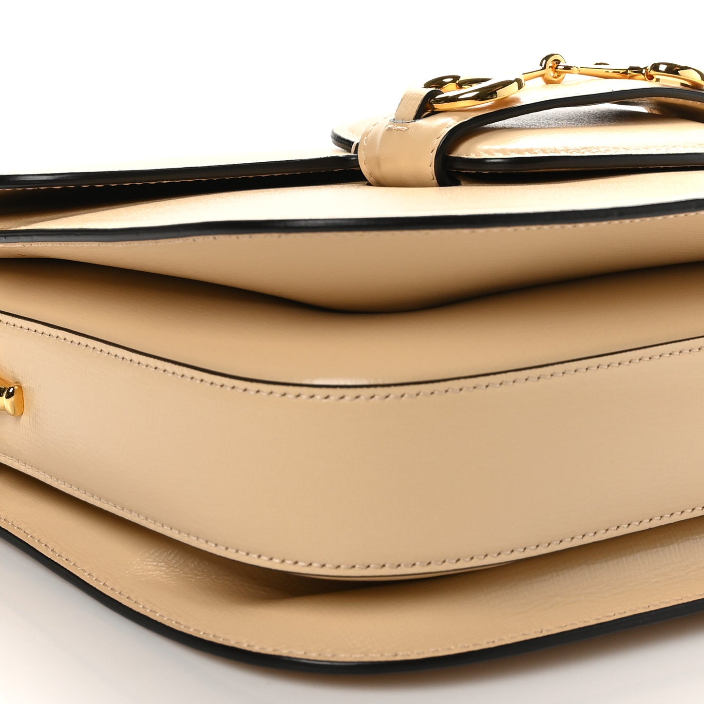 Azalea Calfskin Horsebit 1955 Shoulder Bag Bubble Tea