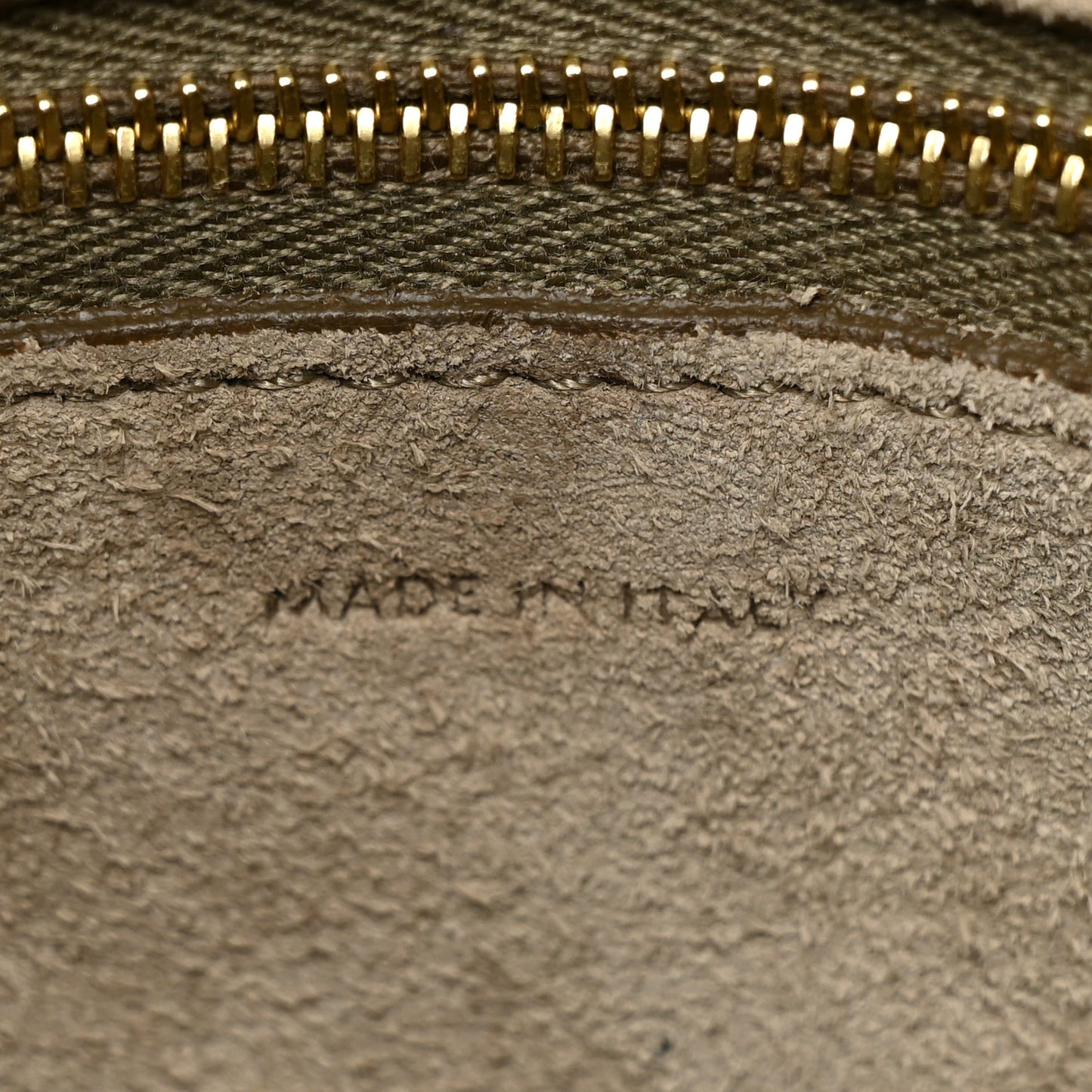 Soft Grained Calfskin Small Sangle Bucket Bag Taupe