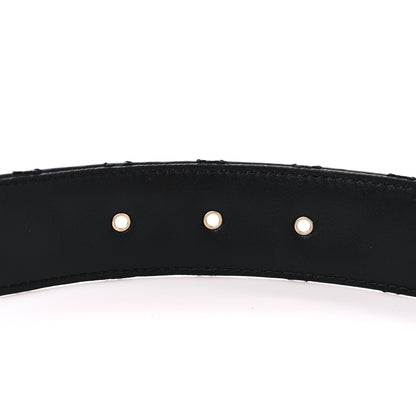 Chanel Calfskin Quilted CC Chain Belt 95 38 Black 5 of 5