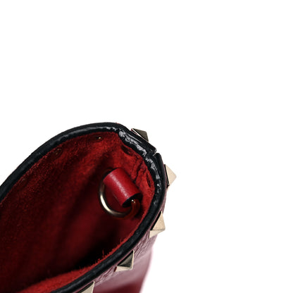 Valentino Garavani Grained Calfskin Rockstud Shoulder Tote Rosso Valentino 22 of 26