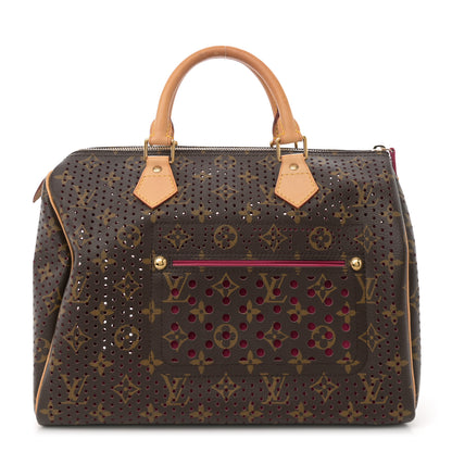 Louis Vuitton Monogram Perforated Speedy 30 Fuchsia 1 of 13