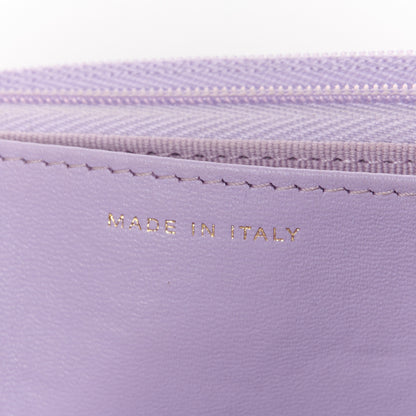 Chanel Caviar Quilted Sweetheart Wallet On Chain WOC Light Purple 7 of 11