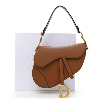 Christian Dior Grained Calfskin Saddle Bag With Strap Camello 12 of 12