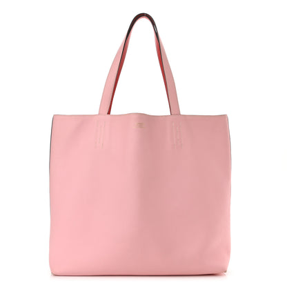 Hermes Taurillon Clemence Double Sens 45 Reversible Tote Rose Sakura Bougainvillea 1 of 20
