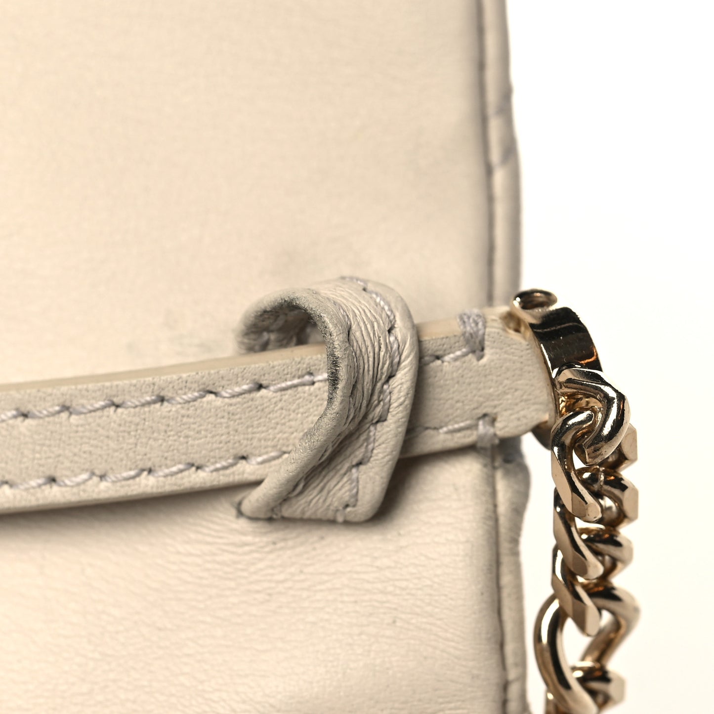 Calfskin Matelasse Serpenti Cabochon Shoulder Bag White