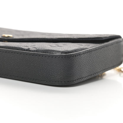 Louis Vuitton Empreinte Pochette Felicie Chain Wallet Black 13 of 14