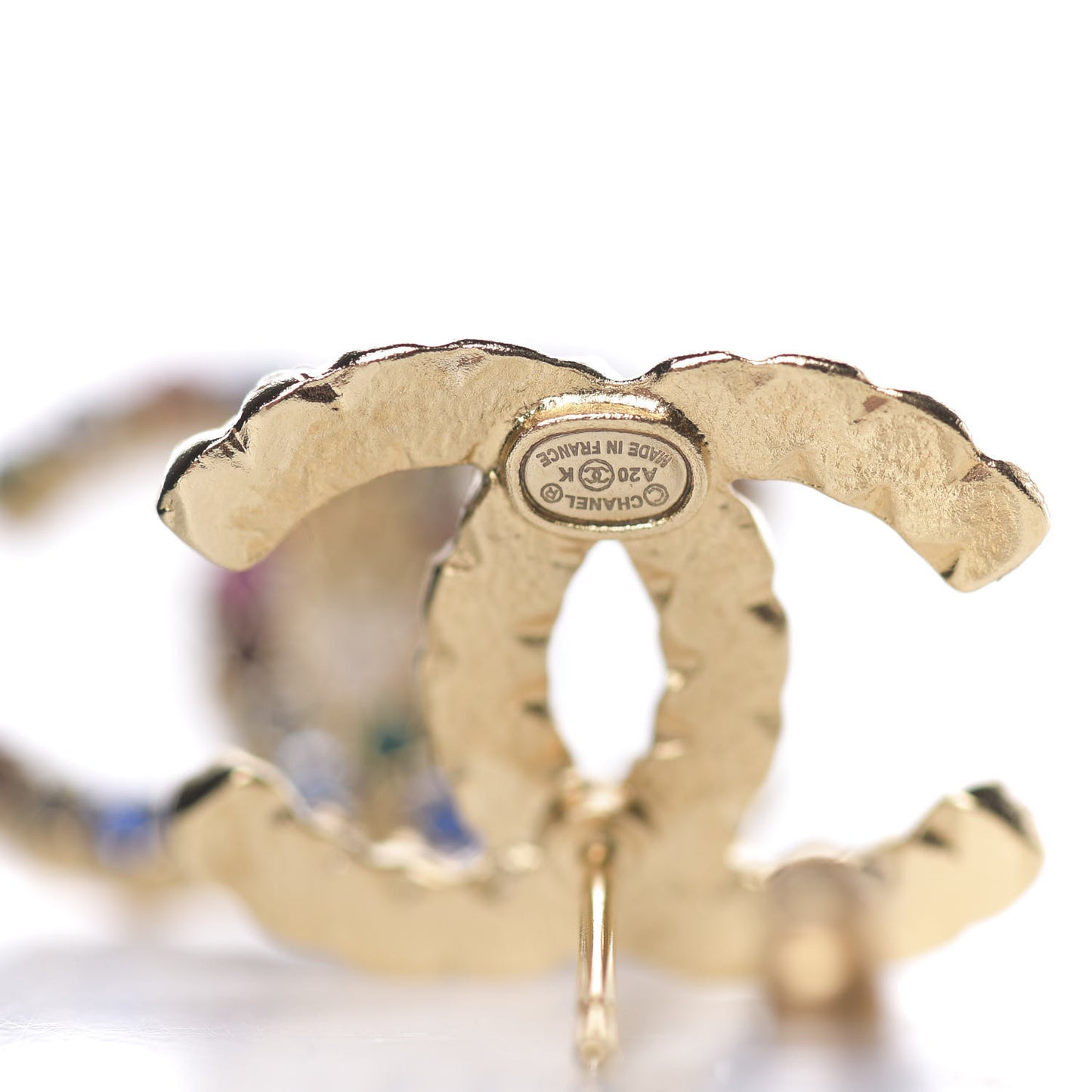 Crystal Over The Rainbow CC Earrings Gold Multicolor