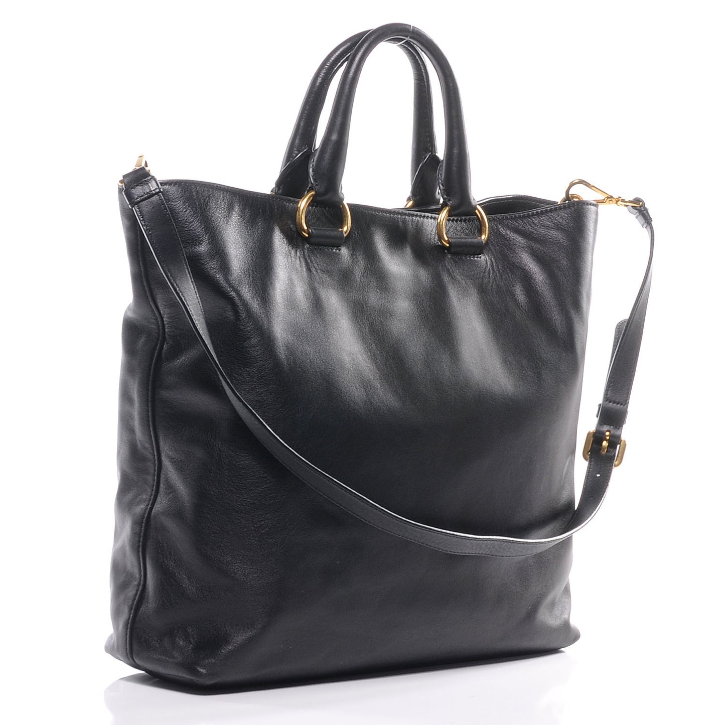 Soft Calf Shoulder Bag Nero Black