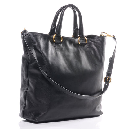 Prada Soft Calf Shoulder Bag Nero Black 3 of 9